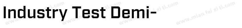 Industry Test Demi字体转换
